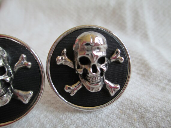 Vintage Swank Original Linkwood Skull and Crossbo… - image 8