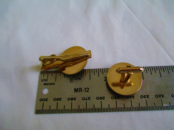 Swank Rare Valor Man On Lion Cufflinks & Tie Clip… - image 4