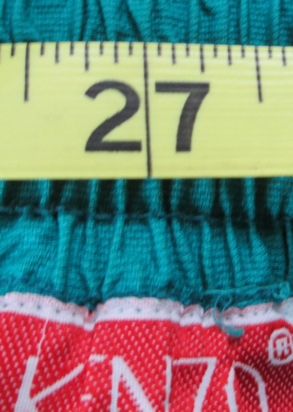 Kenzo Paris Teal Cotton Ruffle Skirt US size 8 Fr… - image 9
