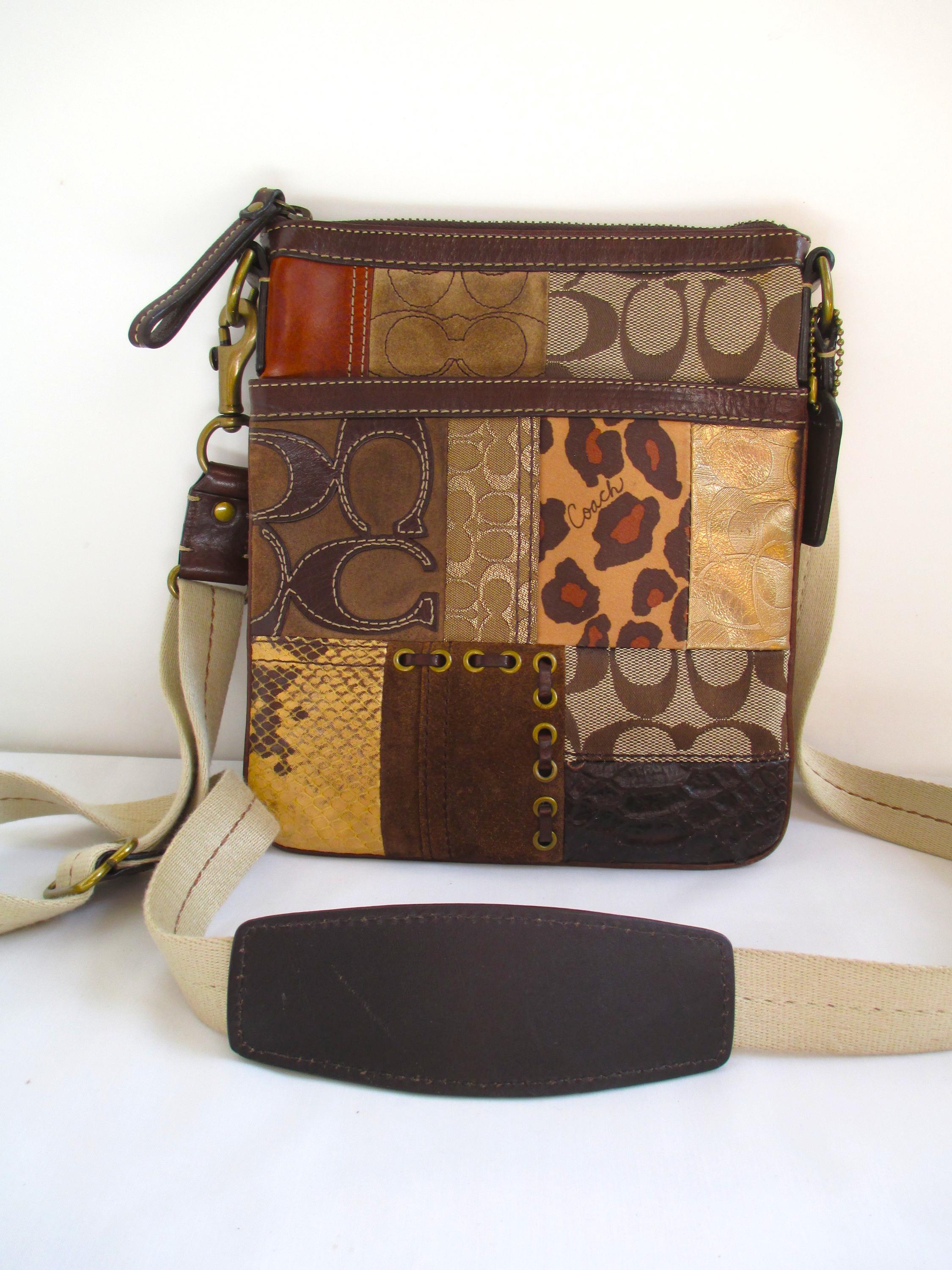 バッグ COACH Patchwork TernRock Shoulder Bag COACH Patchwork TernRock Shoulder Bag