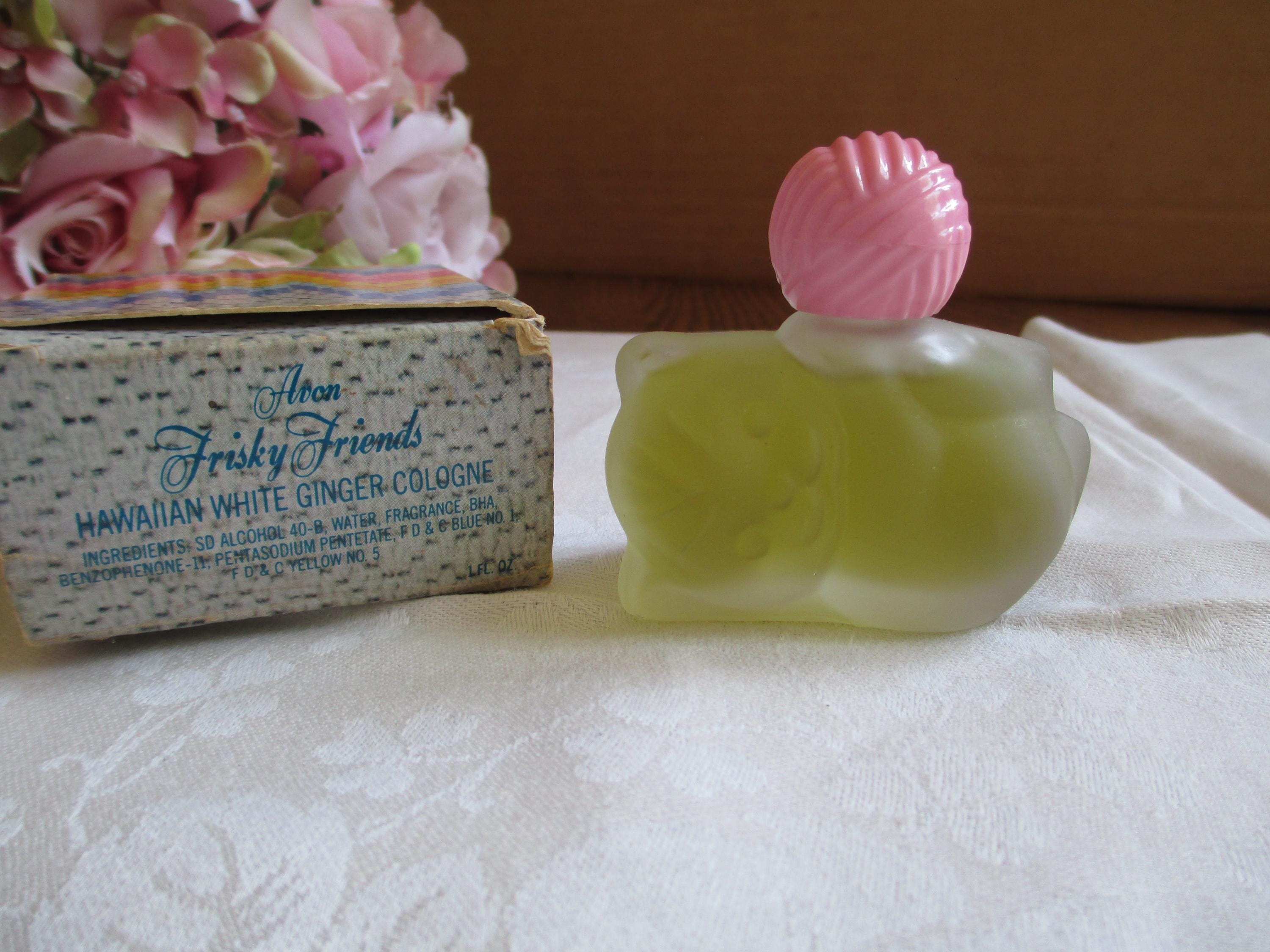 Avon Vintage Avon Frisky Friends Decanter With Hawaiian White
