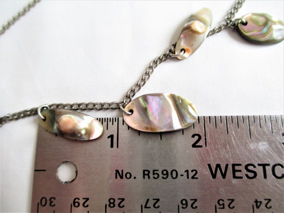 Blister Pearl Necklace 7 Blister Pearls Dangle Ne… - image 5
