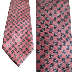 Polo Ralph Lauren Necktie Fantastic 100% Silk Geometric Tie Made By Hand NOS Men Stylish Ties Cravat Designer Necktie Unisex Vintage Necktie