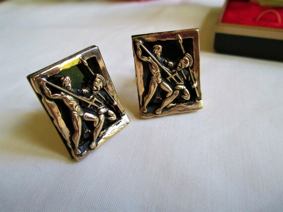 Vintage Swank Cufflinks Original Tiberius Cufflin… - image 9