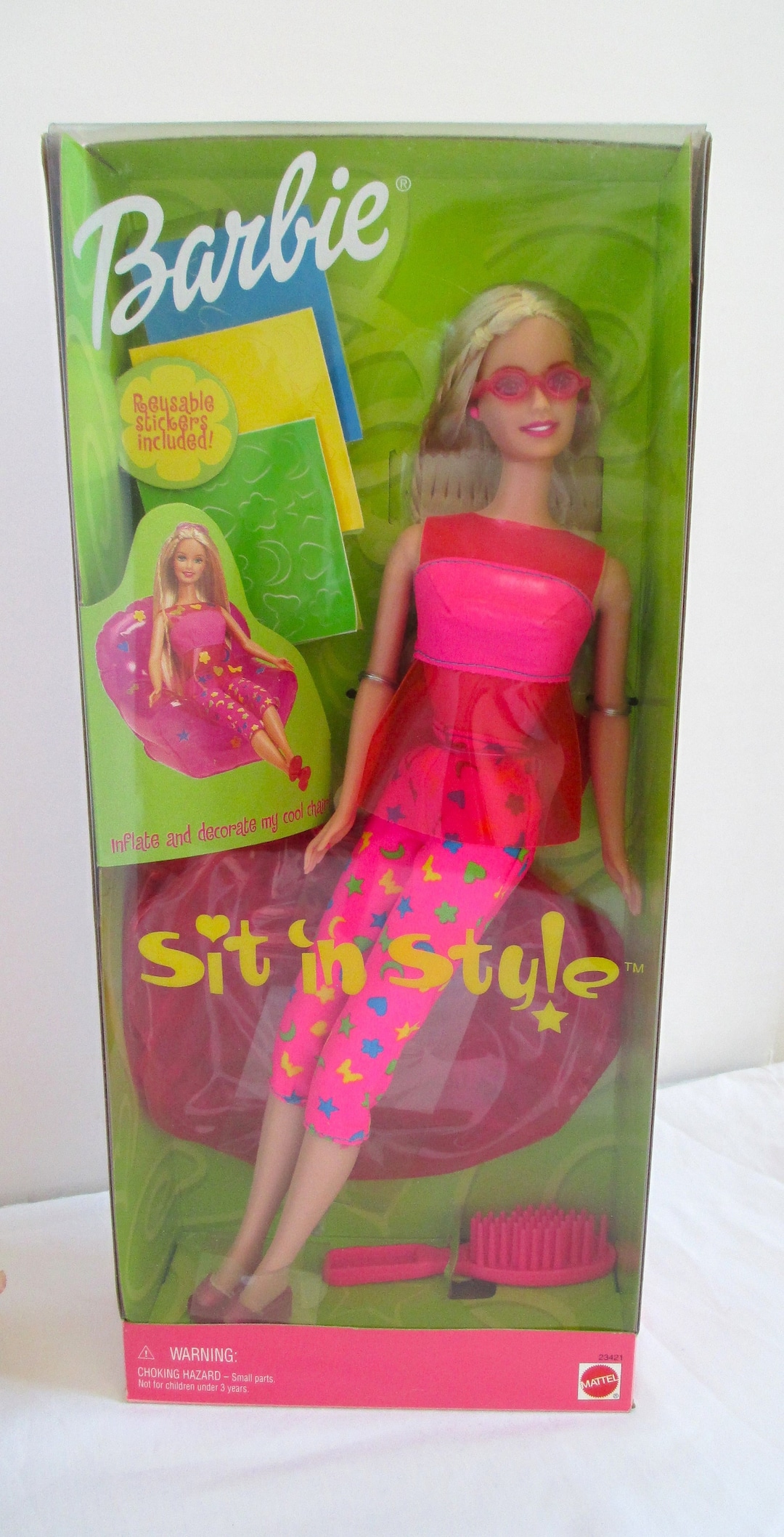 ヴィンテージBarbie Barbie Doll Vintage 1999 Mattel Barbie Doll Sit in Style