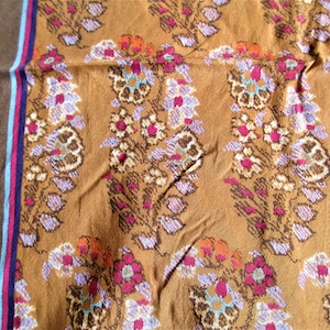 Vintage Anne Klein For Vera Silk Scarf Floral Earth Tone Multi Colors Just Stunning 68&quot;x 9&quot;