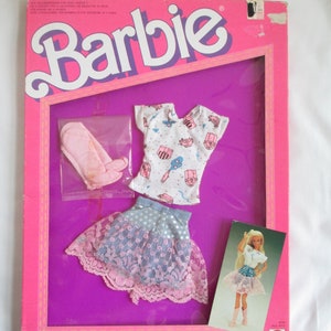 Vintage Barbie Original 1987 Barbie The Jeans Look Outfit #4330 In Original Package Vintage Barbie Clothing