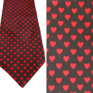 Vintage Valentine Necktie Seasonal Concepts Design Neck Tie by Hallmark Happy Hearts Necktie Silk Tie Man&#39;s Accessory Necktie Professional