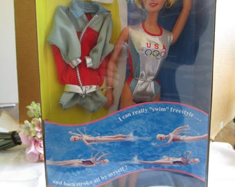 Barbie Doll Vintage 1999 Swimming Champion Barbie Mattel #24590