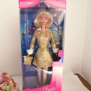 Barbie Dinner Date Barbie Doll Vintage 1997 Mattel 19016 New Special Ed. Never Removed From The Box