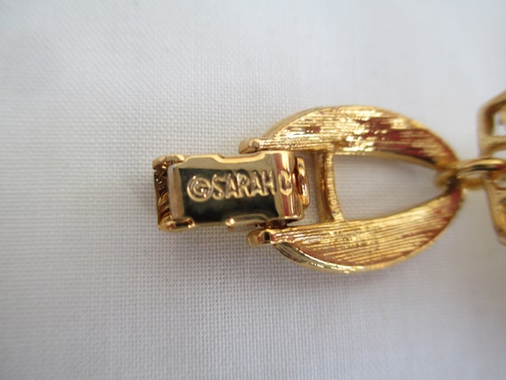 Vintage Sarah Coventry Butterscotch Bracelet Gold… - image 6