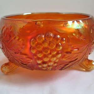 Antique Fenton Carnival Glass Vintage Fernery Footed Bowl 1901 Antique Fenton Home Decor