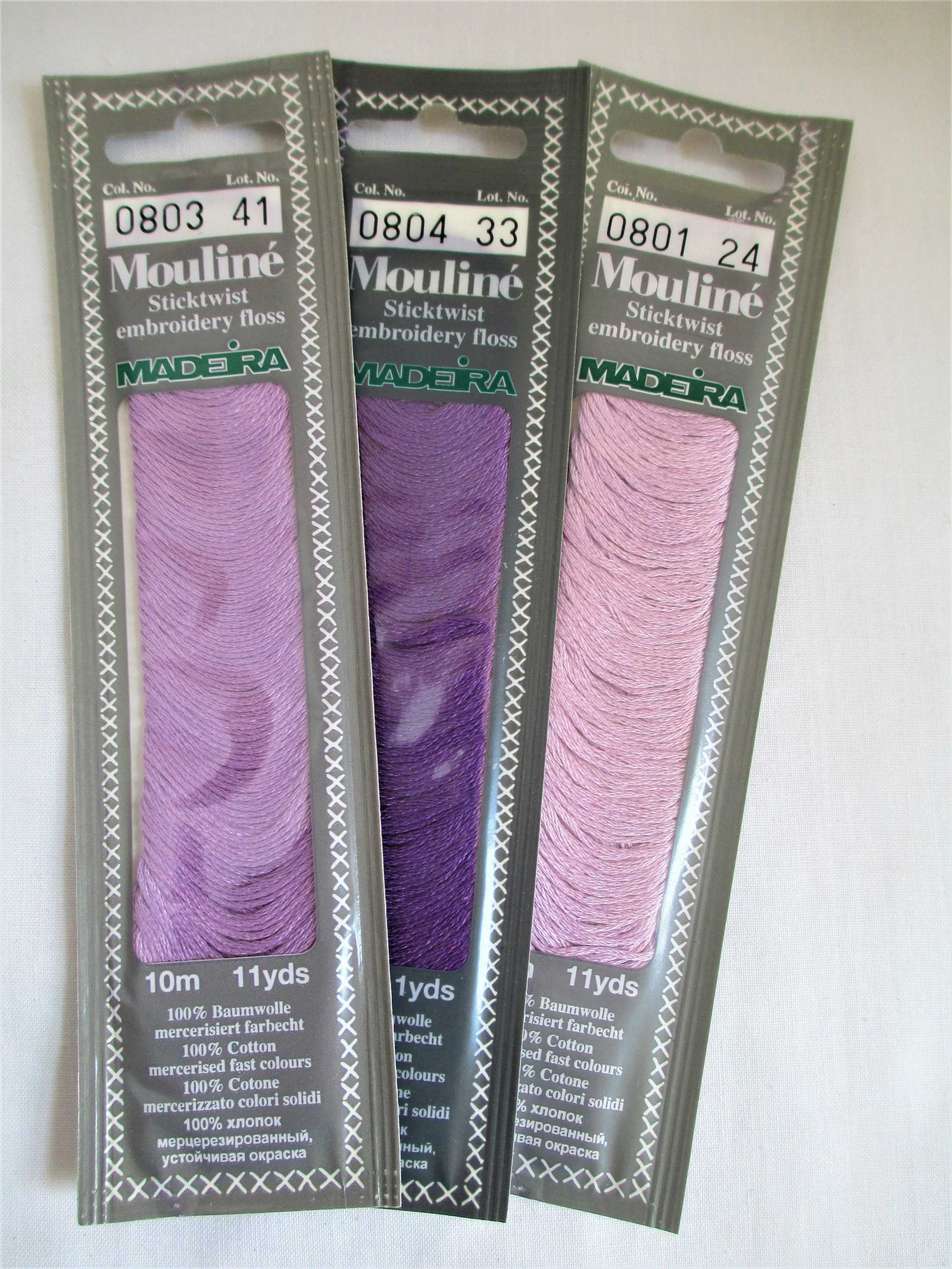 Madeira 0600s 1000s Madeira Mouline Hand Embroidery Threads 