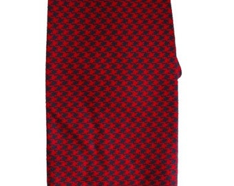 Mens Tie Vintage 60s Necktie Blue And Red Design Imported Polyester Wide Necktie Professional Stylish Man Cravate