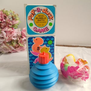 Avon Vintage Avon Pop-a-Duck Game. 6 Fl oz Bubble Bath In Original Box Vintage Avon 1970&#39;s Collectibles