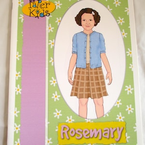 Vintage Papierpuppen Papier Kinder Rosemarie ungeschnitten Taschenbuch sehr gut