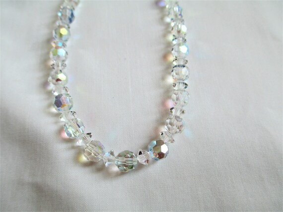 Vintage Necklace Beautiful Crystal Beaded Necklac… - image 3