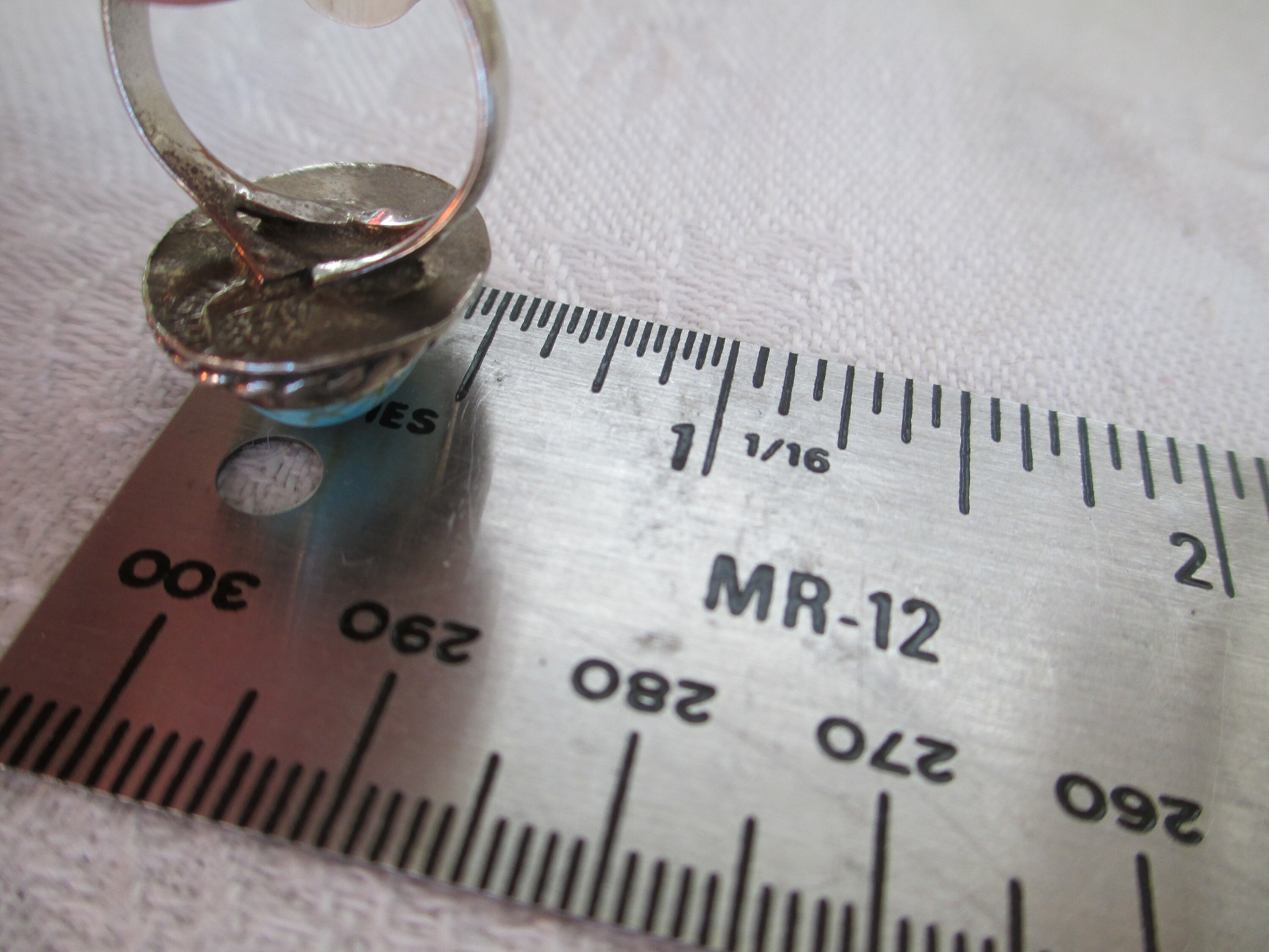 Vintage Ring Native American Sterling Silver Turquoise Ring Size 4 ...