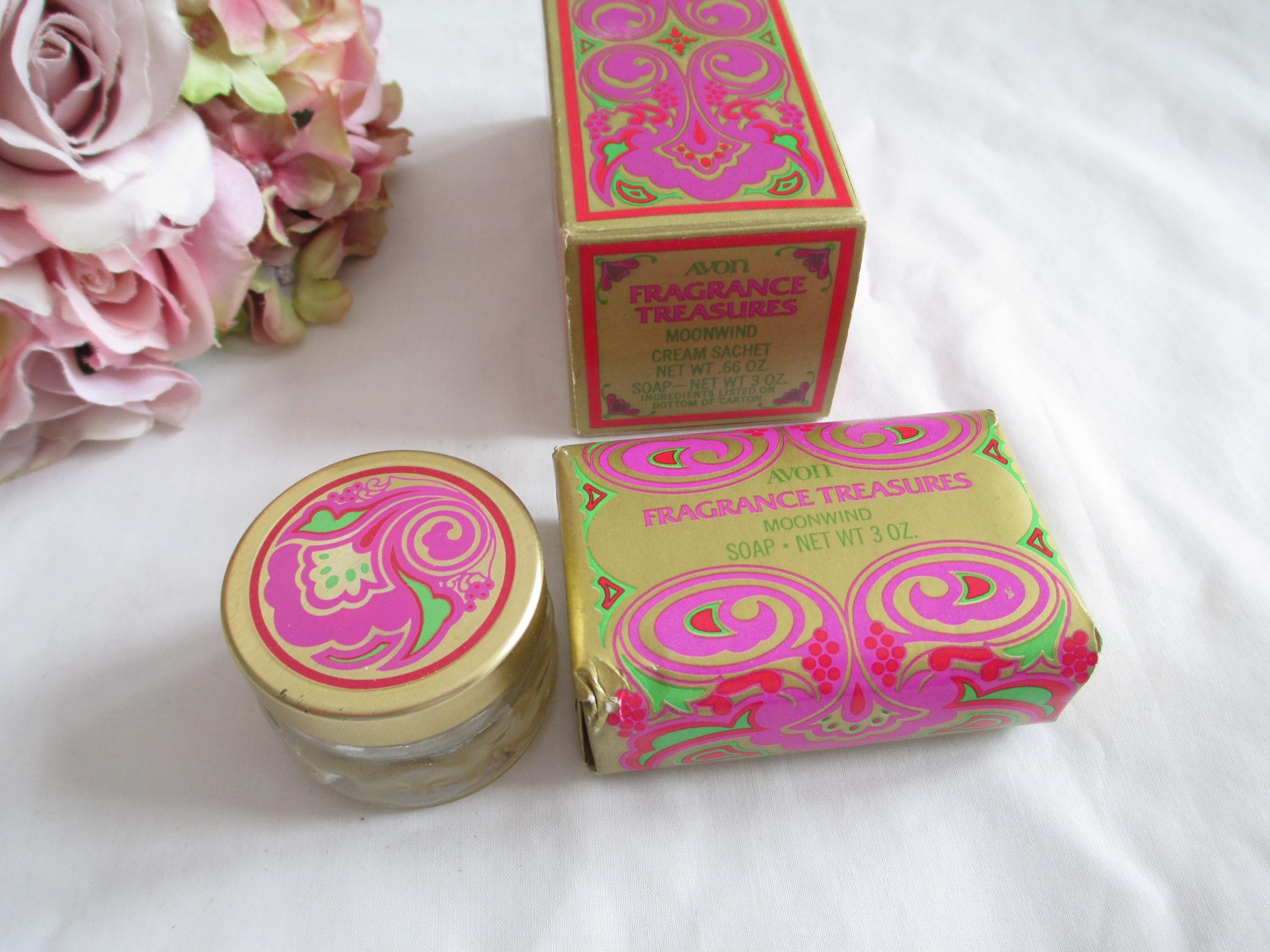 Avon Vintage Fragrance Treasures 1974 Cream Sachet + Bar Soap in