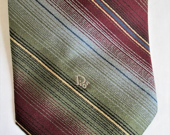 Christian Dior Monsieur Dior Logo Necktie Vintage Awesome Stripe Mens Necktie Professional Stylish Man