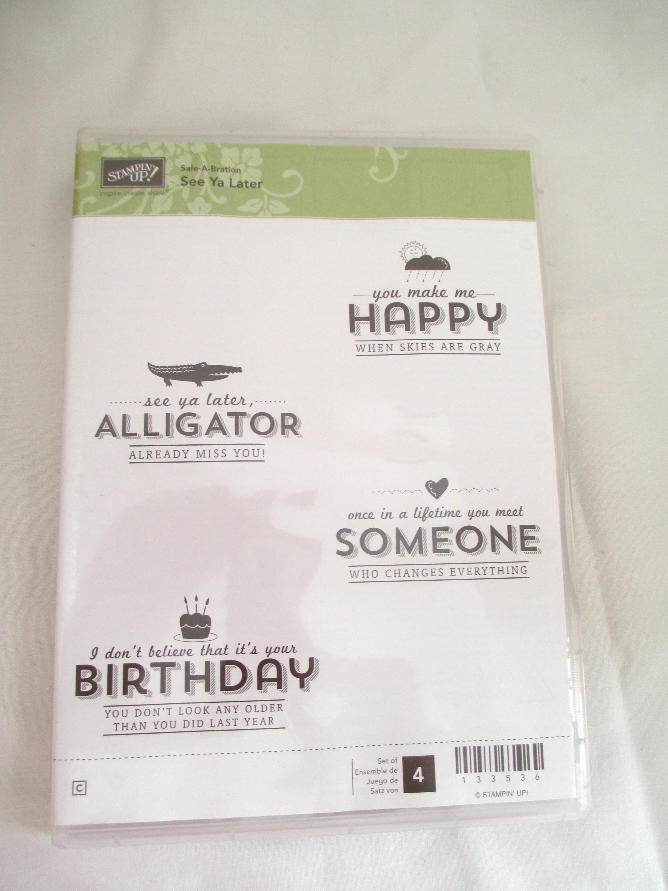 スタンピンアップ セール・ア・ブレーション シー・ヤ・レイター 4個