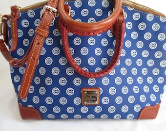 Vintage Coach Mia Lace Studs Brown Floral Rugged Purse 10064