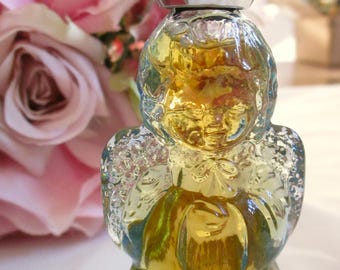 Avon Vintage Heavenly Angel Candid Ultra Cologne Full Blue Glass