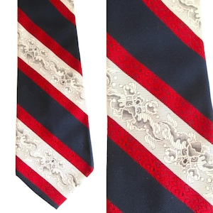 Vintage Necktie  50&#39;s 60&#39;s Fabulous Wide Stripe Towncraft Vintage Mens tie Professional Stylish Man Cravate Professional Necktie
