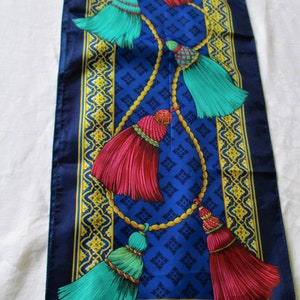 Vintage Scarf Magnificent Italy Tasse Motif Unique Scarf Vintage Scarves