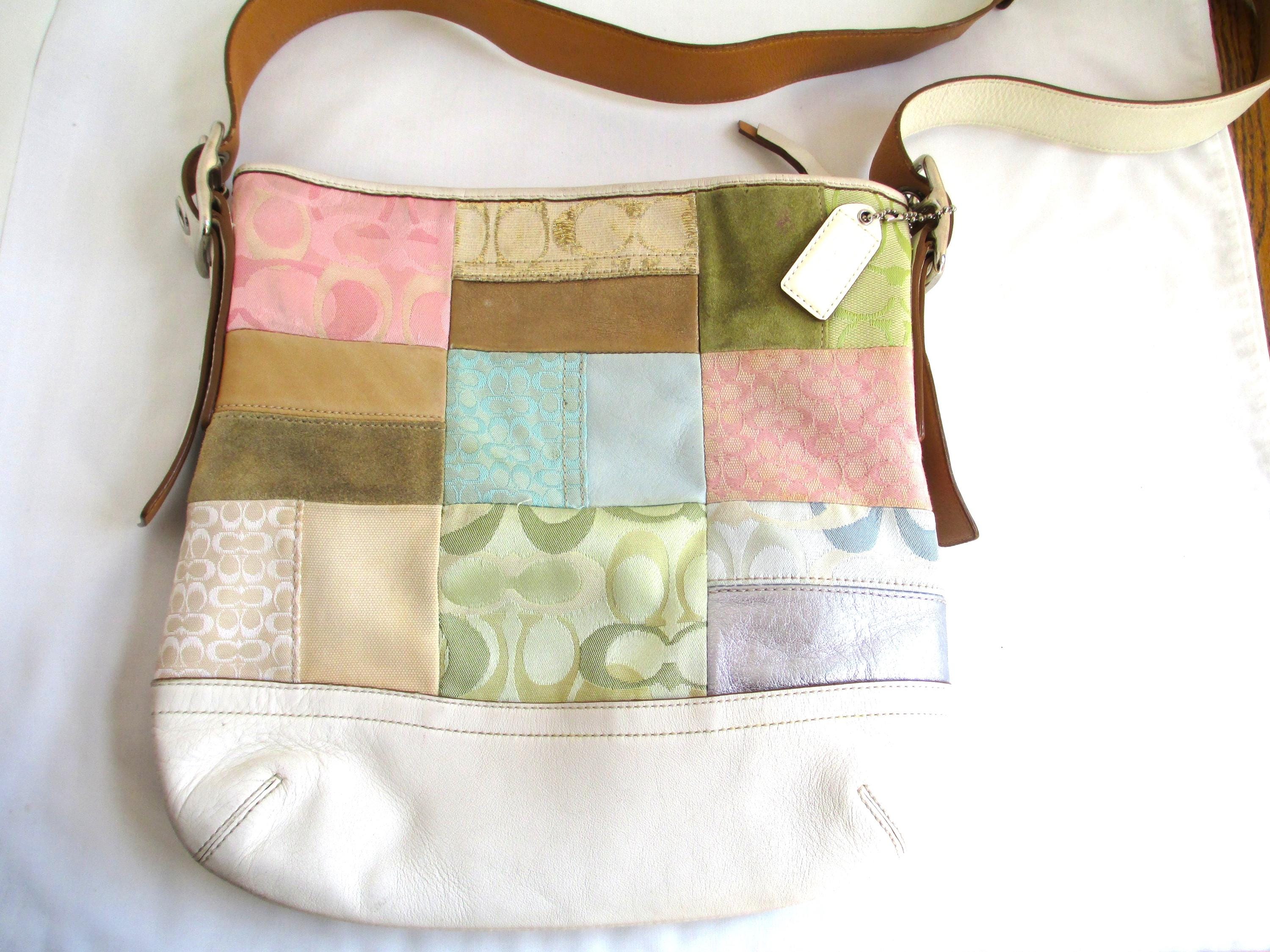 Coach F10877 Pastel Patchwork Shoulder/crossbody Bag Discontinued