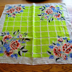 Vintage Floral With Vibrant Colors And Hand Painted Details Scarf Fantastic!!