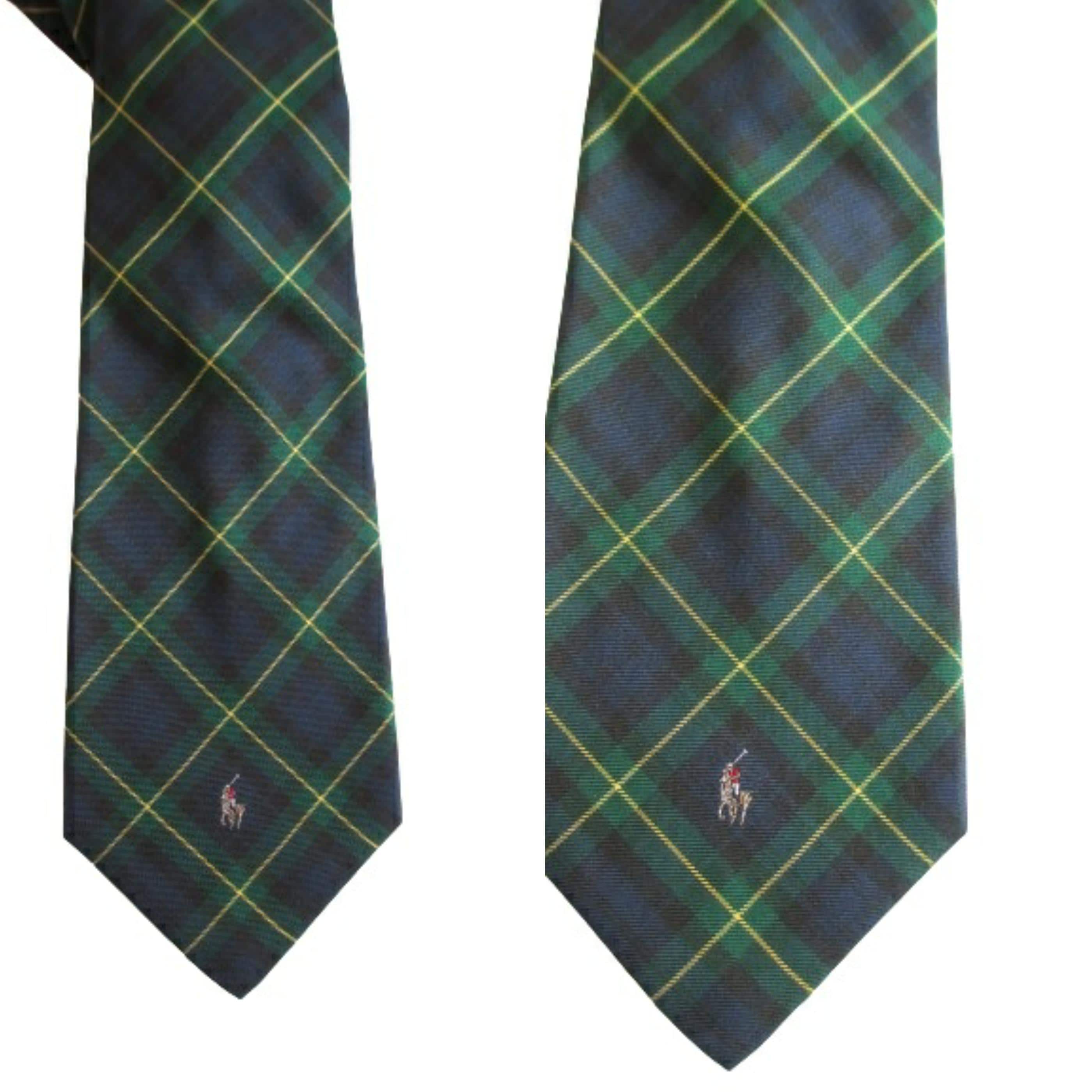 ralph lauren tartan tie
