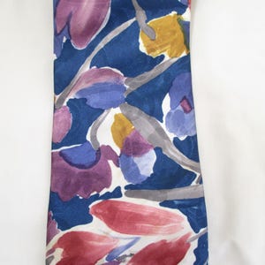 Vintage Necktie Stunning Classic Collection Van Heusen Multicolor Watercolor Design Mens Necktie Professional Stylish Man Cravate