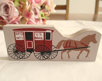 The Cats Miau Postwagen, Accessoire Holz Shelf Sitter Rentner Katzen Meow Dorf Begrenzt im Ruhestand