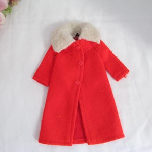 Vintage Barbie-pop Mattel 3429 Cold Snap 1971-19721 rode jas vintage Barbie-kleding