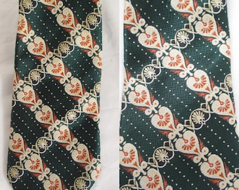 Vintage Necktie 60's Fabulous Colors With Fantastic Print Golden K 34 Polyester Vintage Mens Necktie Stylish Man Cravate Professional tie