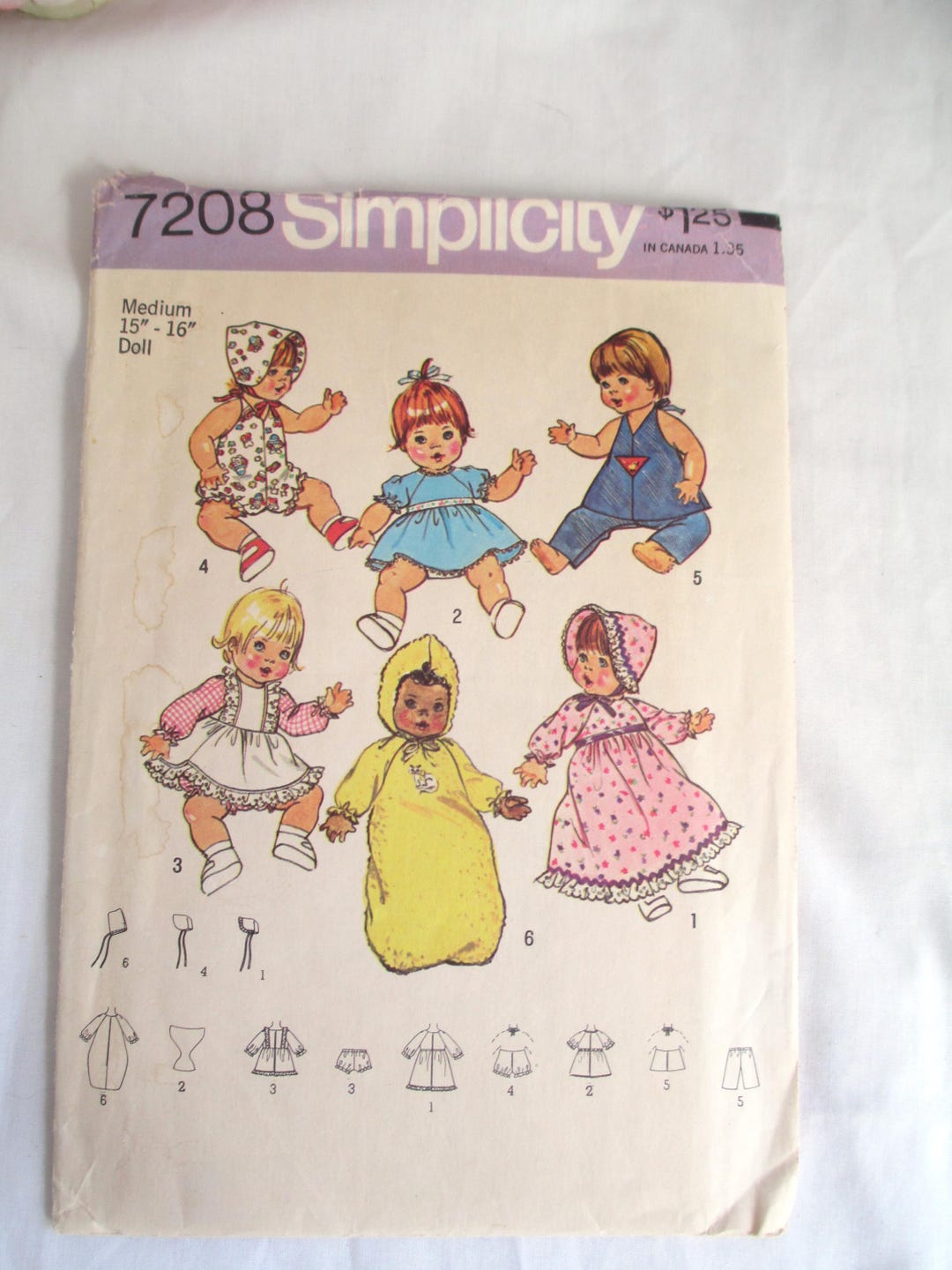 Simplicity Sewing Simplicity 7208 Baby Doll Dress, Romper, Bunting ...