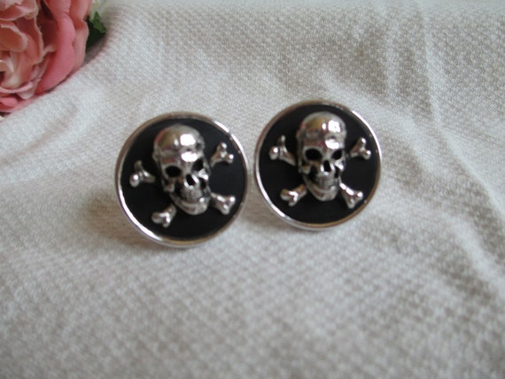 Vintage Swank Original Linkwood Skull and Crossbo… - image 6