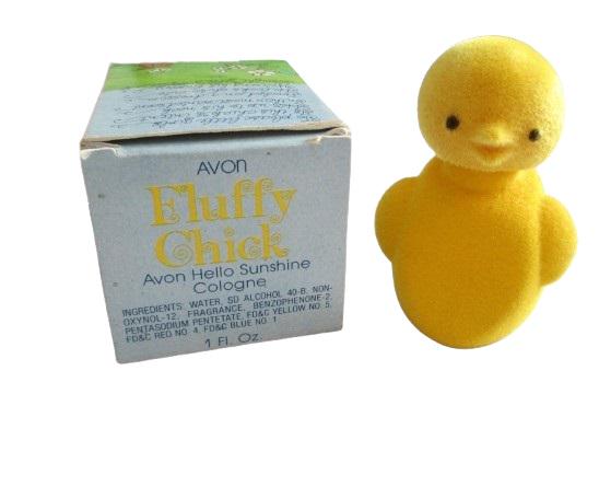 Avon Vintage Fluffy Chick With Hello Sunshine Cologne in Original