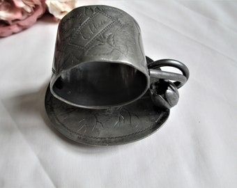 Antiguo Victoriano Figural Napkin Anillo Flor Lily Pad Simpson, Hall, Miller & Co. Plata Plateada Napkin Holder Victorian House