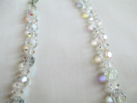 Vintage Necklace Beautiful Crystal Beaded Necklac… - image 4