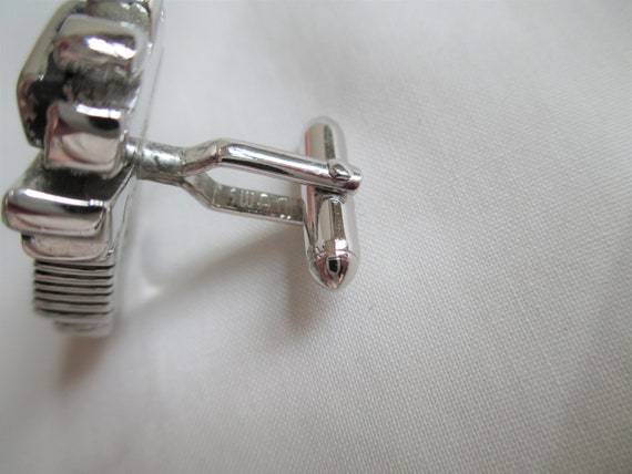 Rare Vintage Swank Cufflinks Aztech Man Designer … - image 3