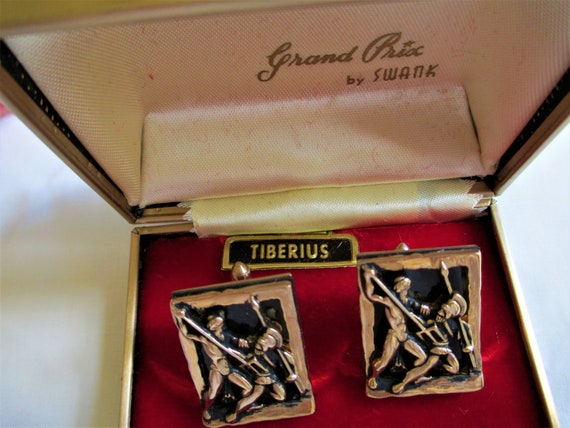 Vintage Swank Cufflinks Original Tiberius Cufflin… - image 3