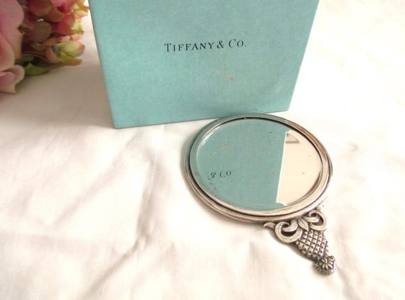 Vintage TIFFANY & CO Sterling Silver Pineapple Compact Handbag