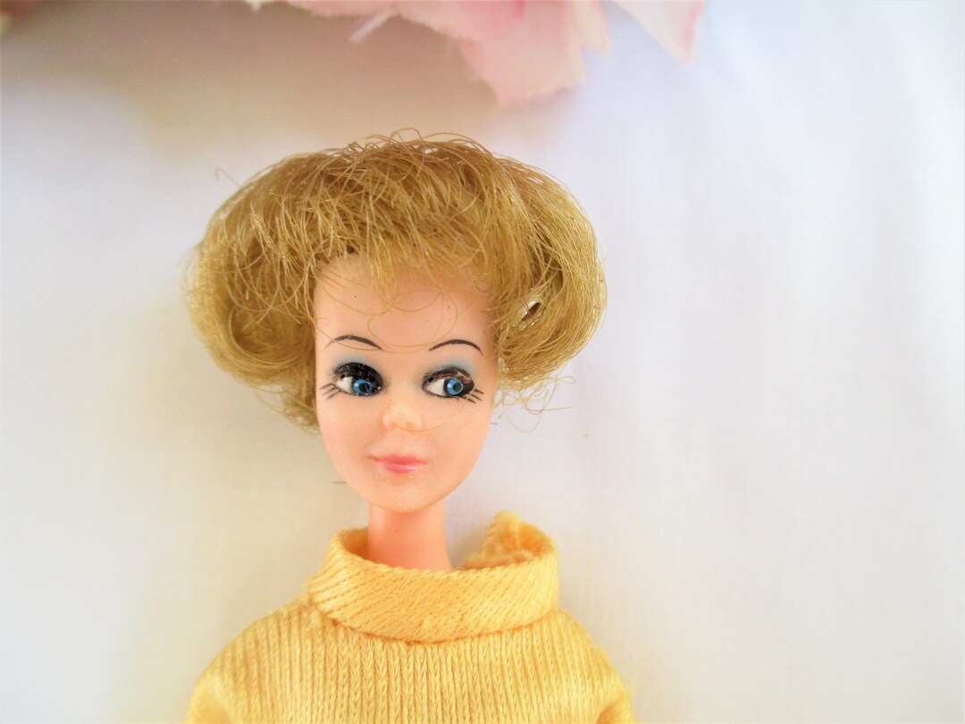 Vintage Topper Dawn Doll Jessica Wearing Pride Gold Pantsuit Etsy