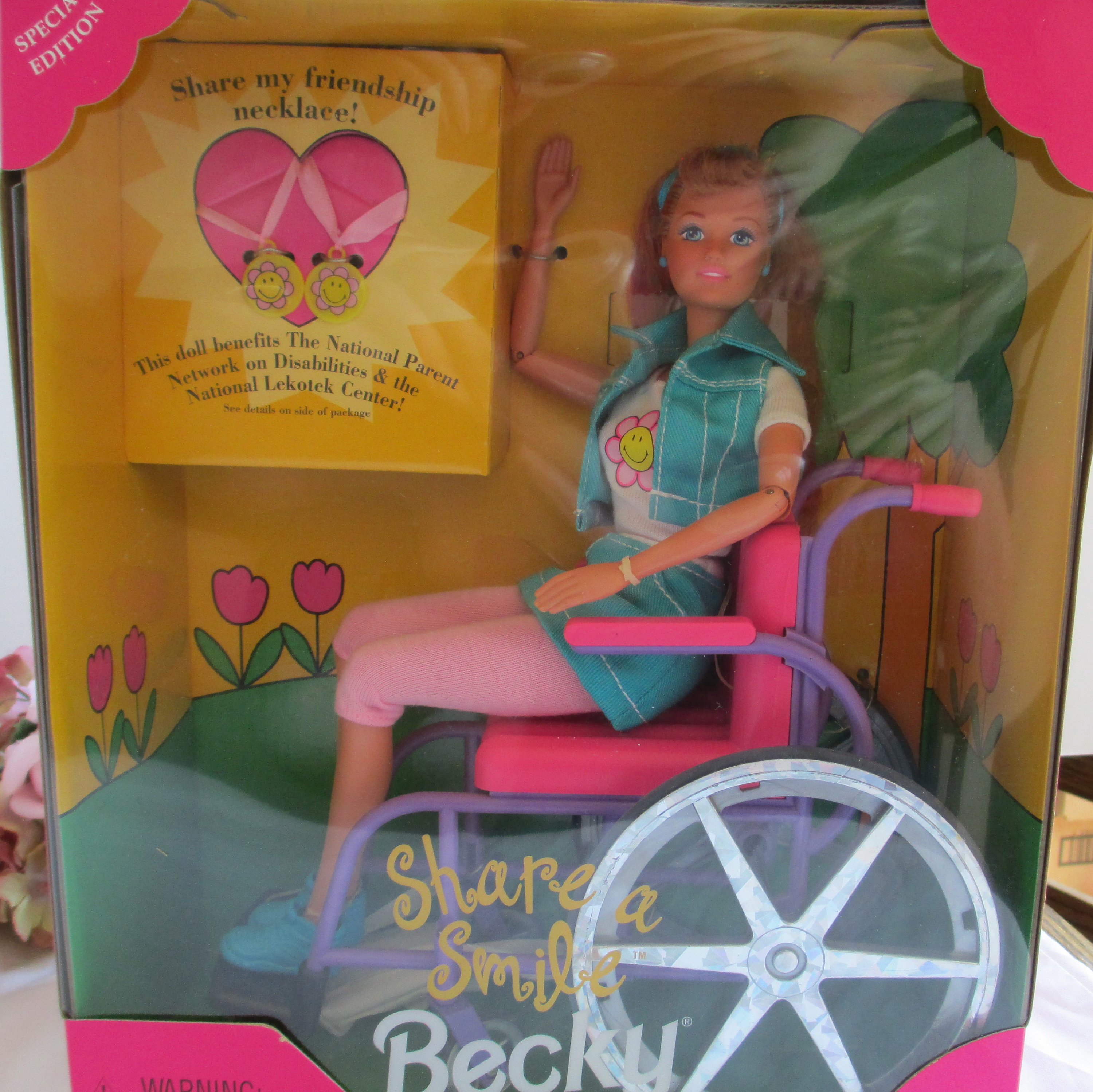 Barbie Doll Vintage 1996 Share a Smile Becky the First 11 Inch