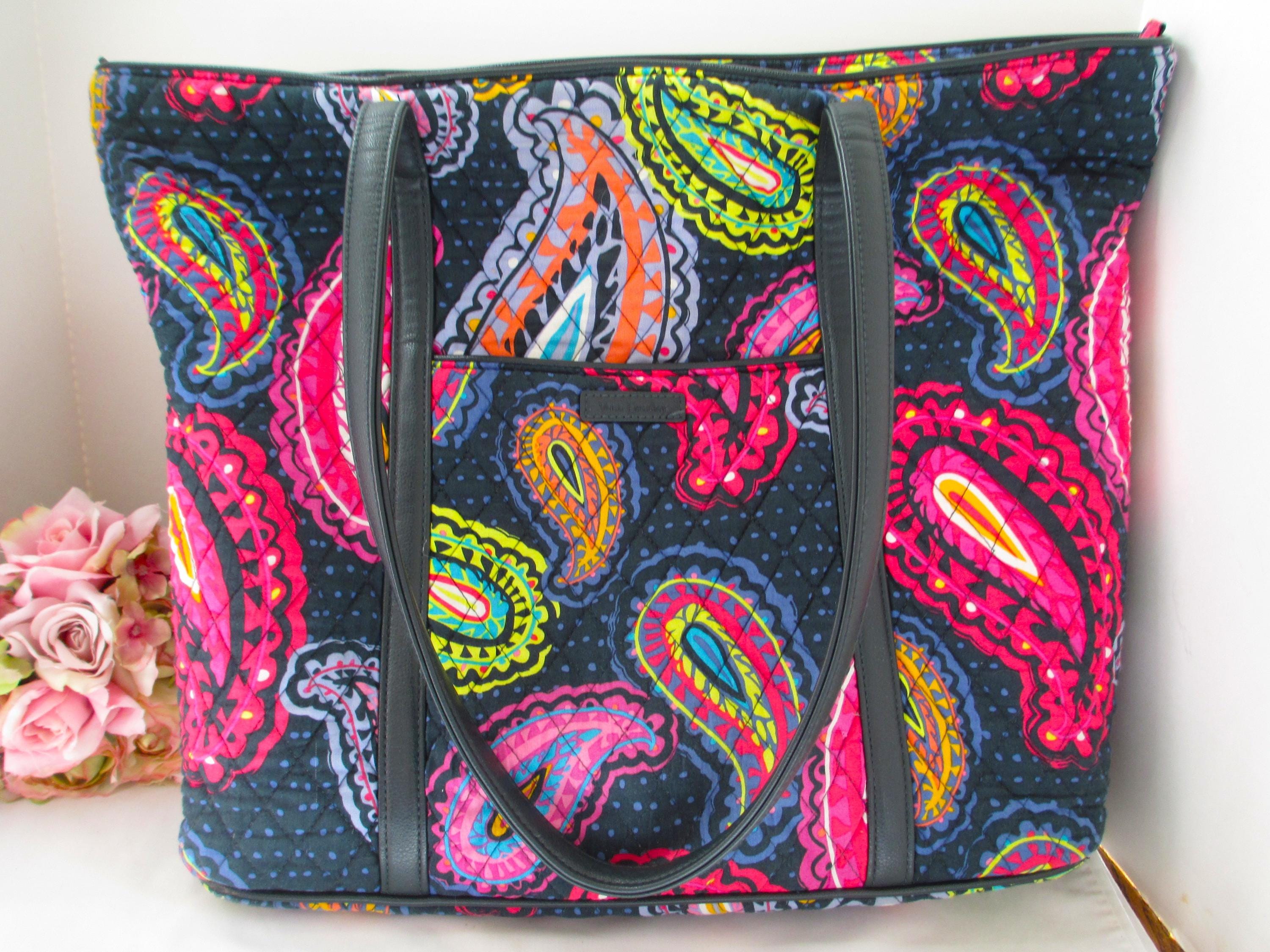 Vera Bradley Twilight Paisley Stunning Paisley Large Tote Traveler