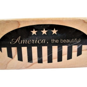 Amerika, die schönen Papierinspirationen Stempel Dekorativer Holzstempel mit Passepartout