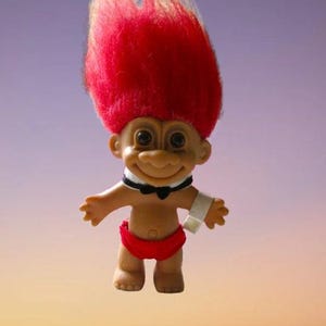 Vintage Troll Puppe Russ Troll Chippendale Tänzer