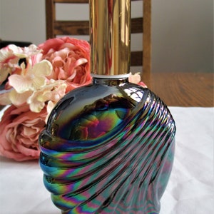 Vintage Parfüm Flasche Karneval Karneval Glass Pump Parfüm Flasche Ungewöhnliche Stück einfach atemberaubend! Sammlerstück Parfüm Flasche Vanity Decor